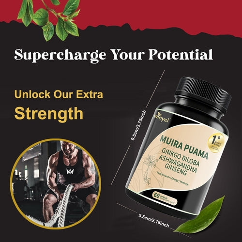 Muira Puama, Ginseng, Ashwagandha, Ginkgo & Tribulus Complex