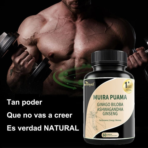 Muira Puama, Ginseng, Ashwagandha, Ginkgo & Tribulus Complex